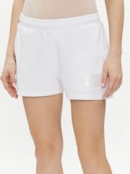 Replay Szorty sportowe W8047B.000.23650P Biały Regular Fit. Białe szorty sportowe Replay, bez wzorów, z bawełny. Za 149.99 zł.