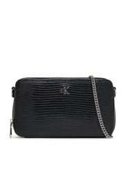 Calvin Klein Torebka Lizard Embossed Lthr Mini Wallet LV04F1071G Czarny. Czarne kopertówki Calvin Klein, bez wzorów, ze skóry, wizytowe, bez dodatków. Za 239.99 zł.