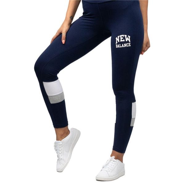 Legginsy Damskie New Balance Run. Niebieskie legginsy New Balance, bez wzorów, sportowe. Za 92.40 zł.