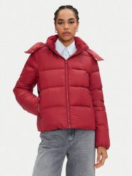 Calvin Klein Jeans Kurtka puchowa J20J223571 Czerwony Regular Fit. Czerwone kurtki Calvin Klein Jeans, l, bez wzorów, z jeansu, bez kaptura. Za 739.99 zł.
