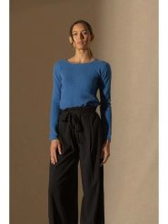 Perfect Cashmere Kaszmirowy sweter "Oprah" w kolorze niebieskim rozmiar: XXL. Niebieskie swetry Perfect Cashmere, xxl, bez wzorów, z kaszmiru, bez ramiączek. Za 347.99 zł.