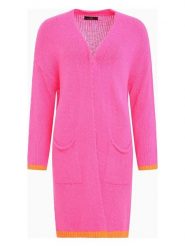 Zwillingsherz Kardigan "Neon & Love" w kolorze różowym rozmiar: onesize. Różowe swetry Zwillingsherz, bez wzorów, bez ramiączek. Za 165.31 zł.