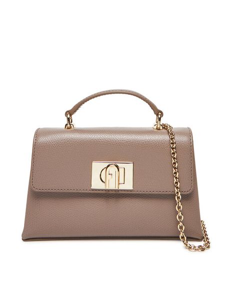 Furla Torebka 1927 WE00423 ARE000 CN 2572S Beżowy. Brązowe kopertówki Furla, bez wzorów, ze skóry, wizytowe, bez dodatków. Za 919.99 zł.