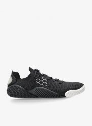 Buty barefoot damskie Vivobarefoot Motus Flex. Czarne trekkingi VIVOBAREFOOT, bez wzorów, z gumy, bez zapięcia, na fitness i siłownię. Za 549.99 zł.