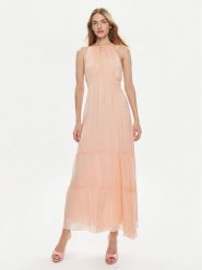 Dixie Sukienka letnia A207J021A Różowy Regular Fit. Czerwone sukienki Dixie, l, bez wzorów, z jedwabiu, bez kołnierzyka, bez ramiączek. Za 209.99 zł.