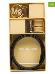 Michael Kors 3-częściowy zestaw w kolorze czarnym rozmiar: 85. Czarne paski Michael Kors, bez wzorów, z materiału. Za 529.58 zł.