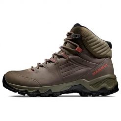 Buty trekkingowe damskie Mammut Nova Mid Iv Gtx. Brązowe buty trekkingowe Mammut, bez wzorów, z materiału, za kostkę, bez zapięcia. Za 919.25 zł.