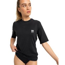 Koszulka rash vest z krótkim rękawem dla Kobiety HAPPY WAVES Czarny. Czarne bikini Roxy, bez wzorów, z elastanu, sportowe. Za 149.99 zł.