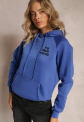 Granatowa Wsuwana Bluza z Kapturem Sivame. Niebieskie bluzy Renee, l, bez wzorów, z polaru, z kapturem. W wyprzedaży za 71.99 zł.