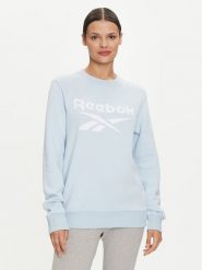 Reebok Bluza Fleece Crew 100037628 Niebieski Regular Fit. Niebieskie bluzy bez kaptura Reebok, m, bez wzorów, z bawełny, bez kaptura, na fitness i siłownię. Za 179.99 zł.