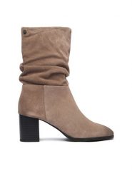 Beverly Hills Polo Club Botki CEO-WI44-BREEZE-01 Szary. Szare botki Beverly Hills Polo Club, bez wzorów, ze skóry, bez obcasa, na słupku, bez zapięcia. Za 329.99 zł.