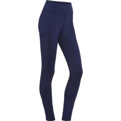 Damskie legginsy jeździeckie z pełną przyczepnością Equipage Vanda. Niebieskie legginsy EQUIPAGE, bez wzorów, z elastanu. Za 366.50 zł.