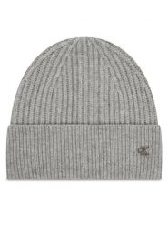 Calvin Klein Czapka Ck Metal Wool Beanie LV04D8032G Szary. Szare czapki zimowe Calvin Klein, bez wzorów, z materiału. Za 169.99 zł.