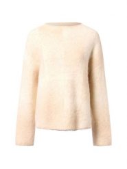 Someday sweter z dzianiny z zawartością alpaki - Teonie Kobiety beżowy|biały, S. Białe swetry someday., s, bez wzorów, z dzianiny, bez ramiączek. Za 379.95 zł.