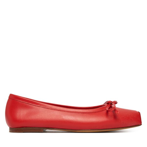 Baleriny Balagan. Czerwone baleriny BALAGAN, bez wzorów, bez obcasa, bez zapięcia. Za 466.99 zł.