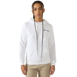 Bluza damska Champion z kapturem - dopasowany krój. Białe bluzy z kapturem Champion, xl, bez wzorów, z polaru, z kapturem. Za 190.99 zł.