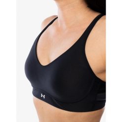 Stanik sportowy Under Armour Infinity 2.0 Low Sports Bra. Czarne biustonosze sportowe Under Armour, bez wzorów, na fitness i siłownię. Za 151.99 zł.