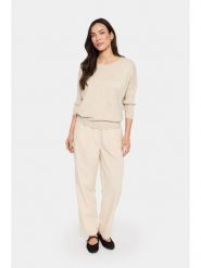 SAINT TROPEZ Sweter w kolorze beżowym rozmiar: M. Brązowe swetry Saint Tropez, m, bez wzorów, bez ramiączek. Za 82.95 zł.