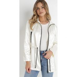 Biała Kurtka Layna. Białe kurtki Born2be, l, bez wzorów, bez kaptura. W wyprzedaży za 139.99 zł.