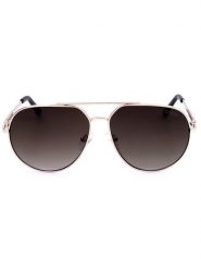 Guess Damskie okulary przeciwsłoneczne w kolorze złoto-brązowym rozmiar: 56. Brązowe okulary przeciwsłoneczne Guess, z aplikacjami, z tworzywa sztucznego, metalowe. Za 209.95 zł.