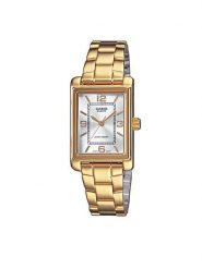 Casio Zegarek LTP-1234PG-7AEG Złoty. Żółte, cyfrowe zegarki Casio, ze stali. Za 309.99 zł.