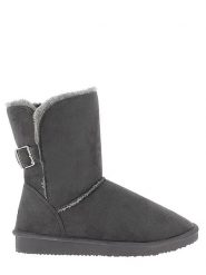 Blackfield Botki zimowe "Beech" w kolorze szarym rozmiar: 38. Szare botki Blackfield, z aplikacjami, z materiału, z okrągłym noskiem, bez obcasa, na platformie, bez zapięcia. Za 117.45 zł.