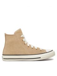 Converse Trampki Chuck Taylor All Star Suede Hi A10416C Brązowy. Brązowe trampki Converse, bez wzorów, ze skóry, retro, bez zapięcia. Za 229.99 zł.