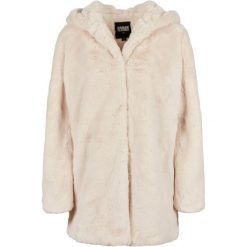 Damska kurtka z kapturem Urban Classics teddy coat. Białe kurtki Urban Classics, s, bez wzorów, z kapturem. Za 298.00 zł.