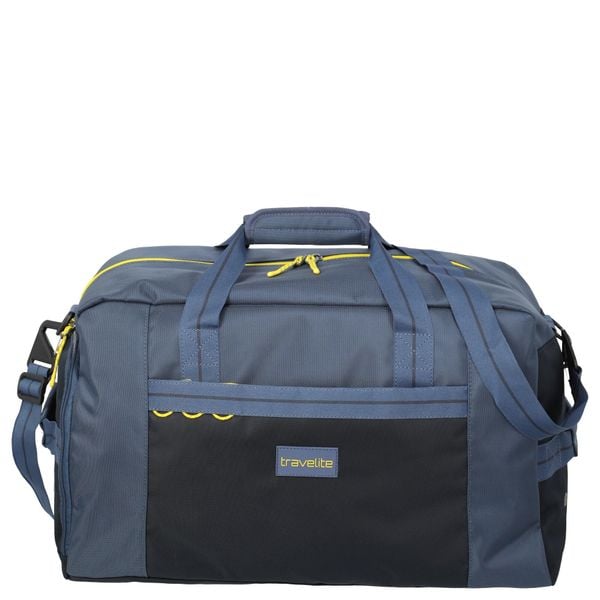 Torba Duffle travelite Color Craze. Niebieskie torby sportowe Travelite, bez wzorów, z materiału. Za 246.00 zł.