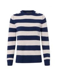 Franco Callegari Sweter z dzianiny merino Kobiety drobna dzianina niebieski, S. Niebieskie swetry Franco Callegari, s, bez wzorów, z dzianiny, bez ramiączek. Za 299.95 zł.