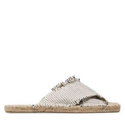 Espadryle Jenny Fairy. Brązowe espadryle Jenny Fairy, bez wzorów, bez obcasa. Za 99.99 zł.