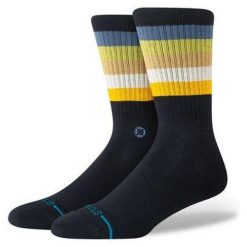 Skarpety Stance Maliboo Crew. Czarne skarpetki Stance, bez wzorów. Za 50.99 zł.