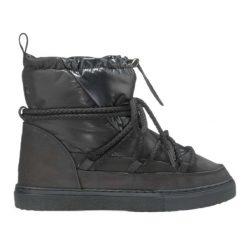 Buty Inuiki Puffer Low 70202-055 czarne. Czarne śniegowce bez wzorów, ze skóry, bez zapięcia. Za 2,124.83 zł.
