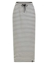 Sublevel Spódnica w kolorze kremowo-czarnym rozmiar: L. Brązowe spódnice Sublevel, l, bez wzorów, z bawełny, maxi. Za 69.99 zł.