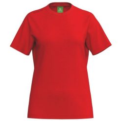 Klasyczny damski T-shirt sportowy Erima czerwony. Czerwone t-shirty sportowe Erima, bez wzorów, z bawełny, bez ramiączek. Za 155.00 zł.
