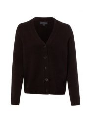 Franco Callegari kardigan z merynosów Kobiety Wełna merino brązowy, M. Brązowe swetry Franco Callegari, m, bez wzorów, z wełny, bez ramiączek. Za 349.95 zł.
