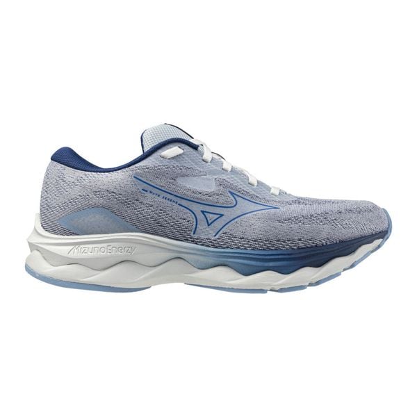 Damskie buty do biegania Mizuno Wave Serene. Niebieskie buty do biegania Mizuno, bez wzorów, z gumy, bez zapięcia, do biegania, mizuno wave. Za 349.99 zł.