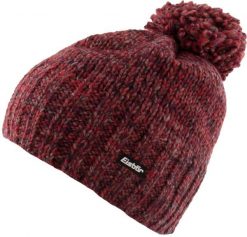 Czapka zimowa damska Eisbär Wms Wally z pomponem, czerwony. Czerwone czapki zimowe 909, z aplikacjami, z polaru. Za 148.99 zł.
