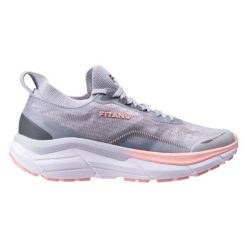 Fitanu Buty do biegania Veturo szare. Szare buty do biegania bez wzorów, z materiału, bez zapięcia, do biegania. Za 394.72 zł.