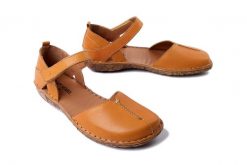 JOSEF SEIBEL 79542 727 850 Rosalie 42 safran, sandały damskie. Żółte sandały Josef Seibel, bez wzorów, z materiału, bez obcasa, bez zapięcia. Za 239.92 zł.