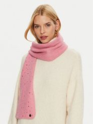 Guess Szal AW5214 POL03 Różowy. Czerwone szaliki i kominy Guess, z aplikacjami, z materiału. Za 299.99 zł.