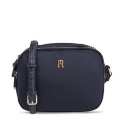 Torebka Tommy Hilfiger. Niebieskie listonoszki Tommy Hilfiger, bez wzorów, bez dodatków. Za 209.99 zł.