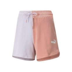 Damskie spodenki z wysoką talią Puma Puma Power 4" Colorblock TR. Fioletowe szorty sportowe Puma, bez wzorów, na fitness i siłownię. Za 128.65 zł.