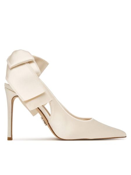 Steve Madden Szpilki Teacup 11004931 Écru. Białe szpilki Steve Madden, bez wzorów, z materiału, bez obcasa, na szpilce, bez zapięcia. Za 559.99 zł.