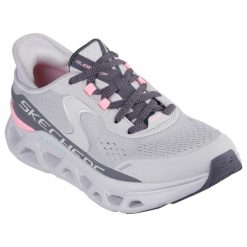 Buty sportowe Skechers Slip-ins Glide Step Altus. Czerwone buty sportowe lifestyle Skechers, bez wzorów, z syntetyku, casualowe, bez zapięcia. Za 458.50 zł.