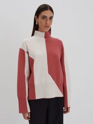 Someday Sweter "Tamiela" w kolorze szaroróżowo-białym rozmiar: 40. Białe swetry someday., bez wzorów, bez ramiączek. Za 264.95 zł.