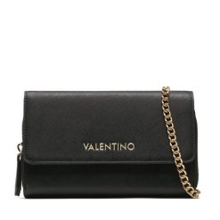 Torebka Valentino. Czarne kopertówki Valentino, bez wzorów, wizytowe, bez dodatków. Za 379.99 zł.