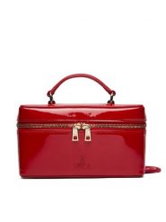 Furla Torebka Camelia Micro WE00780 BX0246 RT000 Czerwony. Czerwone torebki klasyczne Furla, bez wzorów, z lakierowanej skóry, lakierowane, bez dodatków. Za 1,039.00 zł.