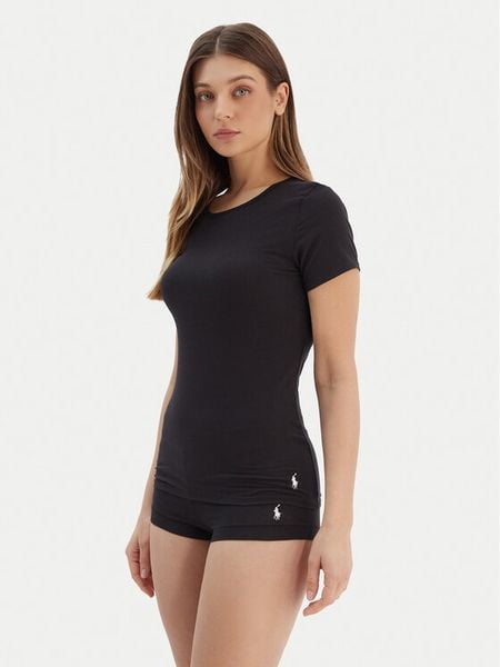 Polo Ralph Lauren Piżama 4P0719 Czarny Regular Fit. Czarne piżamy Polo Ralph Lauren, m, bez wzorów, z bawełny, bez kołnierzyka, bez ramiączek. Za 509.99 zł.