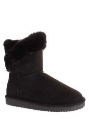 ISLAND BOOT Botki zimowe "Arine" w kolorze czarnym rozmiar: 38. Czarne botki Island Boot, bez wzorów, z materiału, bez obcasa, na platformie, bez zapięcia. Za 159.82 zł.